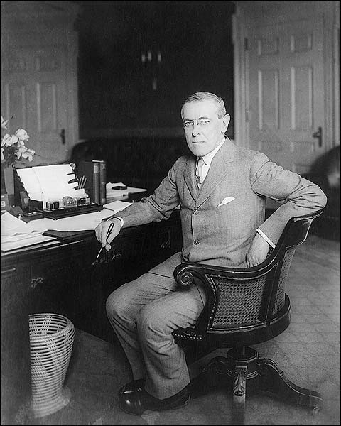 President Woodrow Wilson Seated Portrait Photo Print for Sale