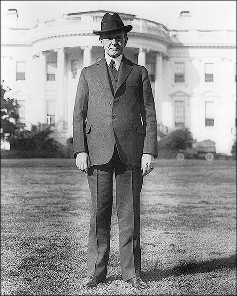 President Calvin Coolidge White House Lawn Photo Print for Sale