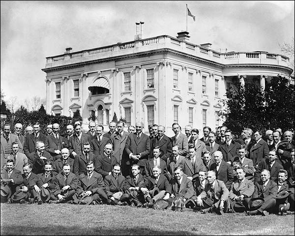 President Warren G. Harding at White House Photo Print for Sale