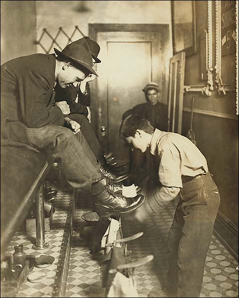 Lewis Hine Indianapolis Shoeshine Boy Photo Print for Sale