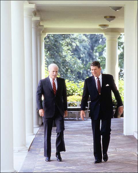 President Ronald Reagan & John McCain Photo Print for Sale