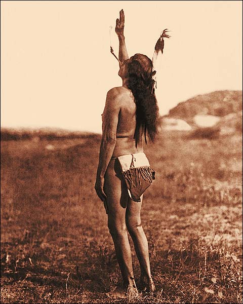 Sun Dancer Sioux Indian by Edward S. Curtis Photo Print for Sale