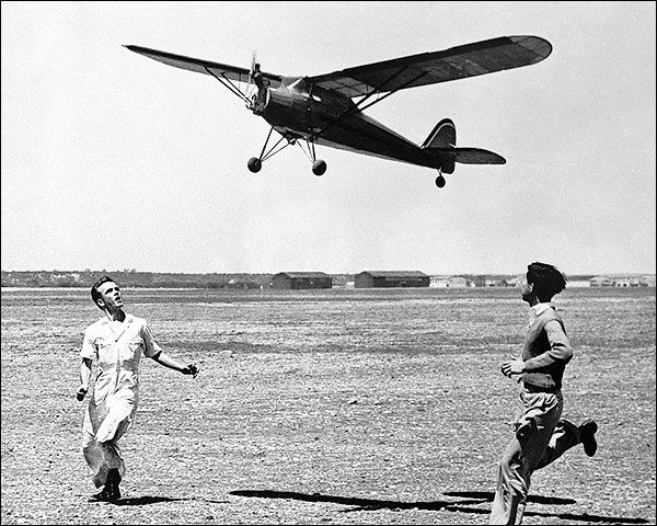 Two Boys Flying a Giant Model Airplane FSA Photo Print for Sale