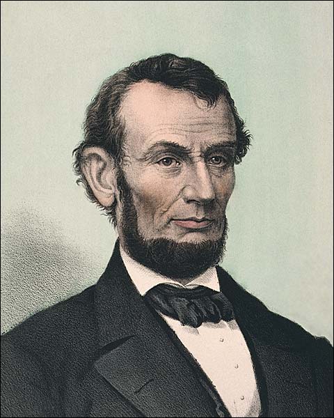 President Abraham Lincoln Lithograph 1865 Photo Print for Sale