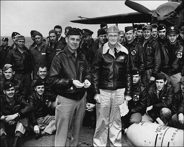 Lt. Col. Jimmy Doolittle with Tokyo Raiders WWII Photo Print for Sale