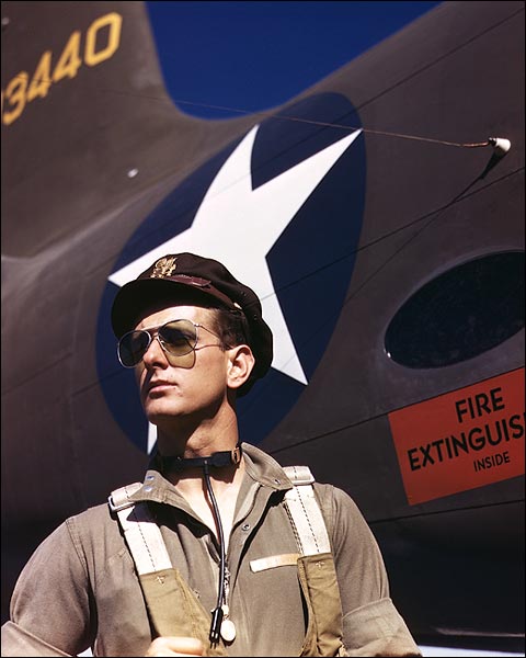 Army Test Pilot F.W. Hunter WWII Photo Print for Sale