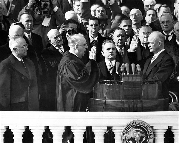 President Dwight Eisenhower Oath of Office Photo Print for Sale