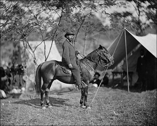Allan Pinkerton on Horseback Civil War Photo Print for Sale