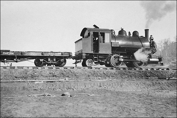First Locomotive of Alaska U.S. Railroad Photo Print for Sale