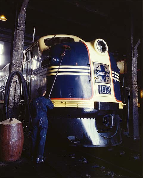 Santa Fe Railroad Locomotive by Jack Delano Photo Print for Sale