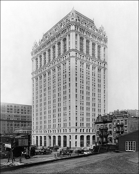 New York City West Street Building, 1907 Photo Print for Sale