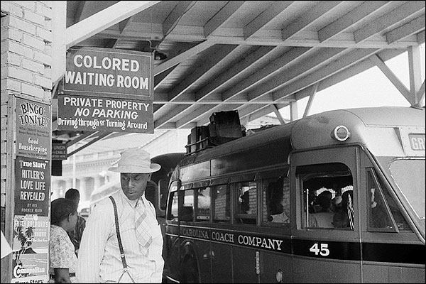 Black Segregation Bus Stop Civil Rights Photo Print for Sale