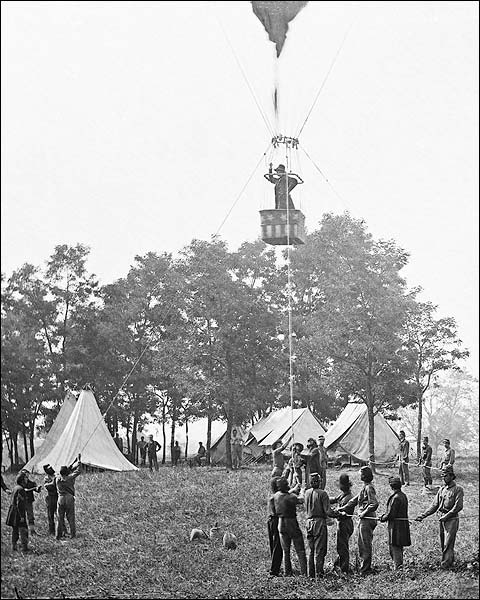 U.S. Civil War Union Observation Balloon Photo Print for Sale
