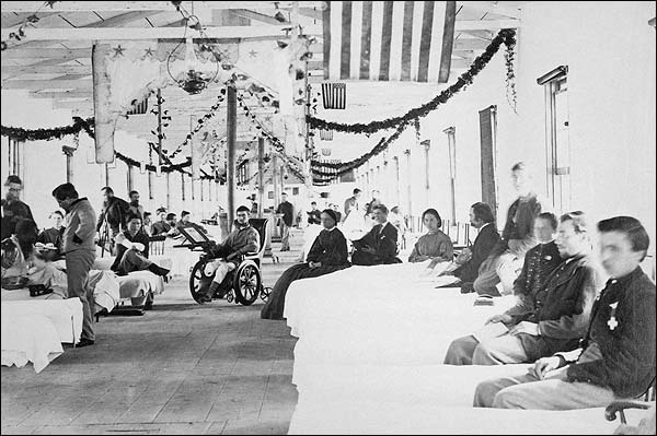Civil War Wounded Soldiers in Hospital Photo Print for Sale
