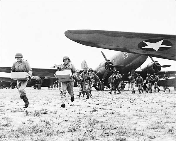 WWII Airborne Infantry Unloading Ammunition Photo Print for Sale