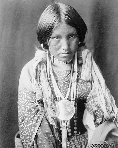 Jicarilla Indian Woman Edward S. Curtis Photo Print for Sale