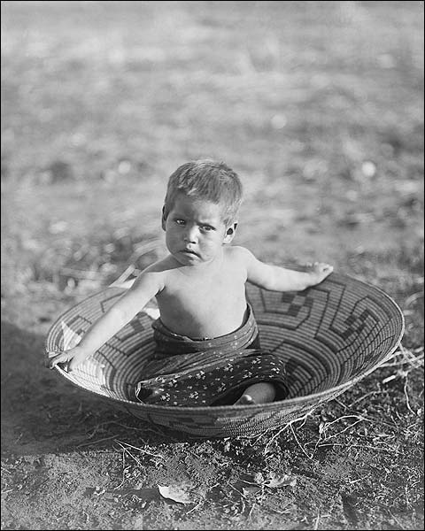 Maricopa Indian Child Edward S. Curtis 1907 Photo Print for Sale