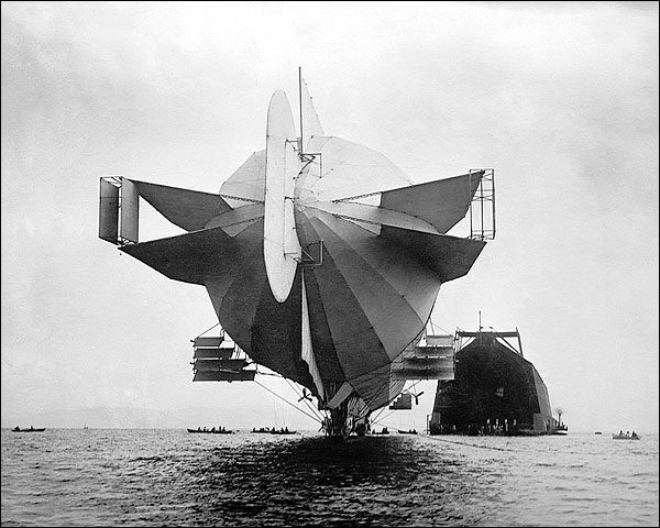Zeppelin Blimp / Airship Stern 1908 Photo Print for Sale