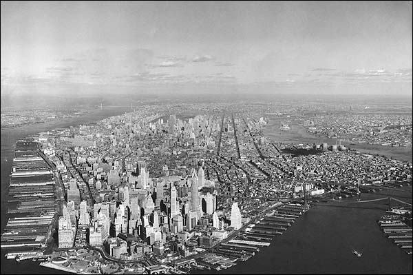 Aerial View Lower Manhattan, New York City Photo Print for Sale