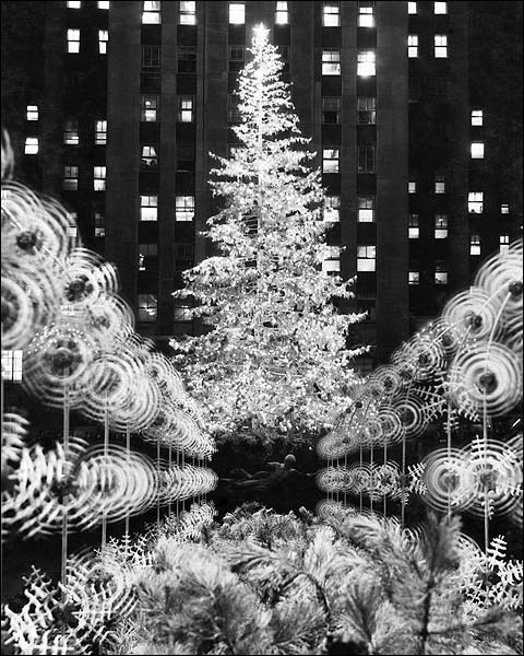 Rockefeller Center Christmas Tree 1950's Photo Print for Sale