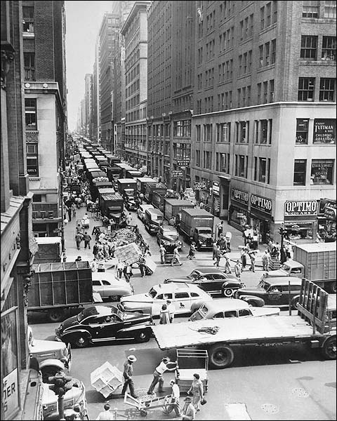 37th Street & 8th Avenue New York City 1948 Photo Print for Sale