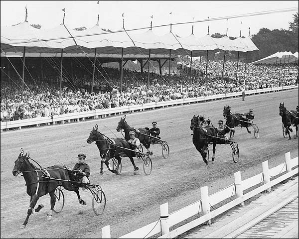 Horse Harness Racing at Hambletonian Stakes Photo Print for Sale