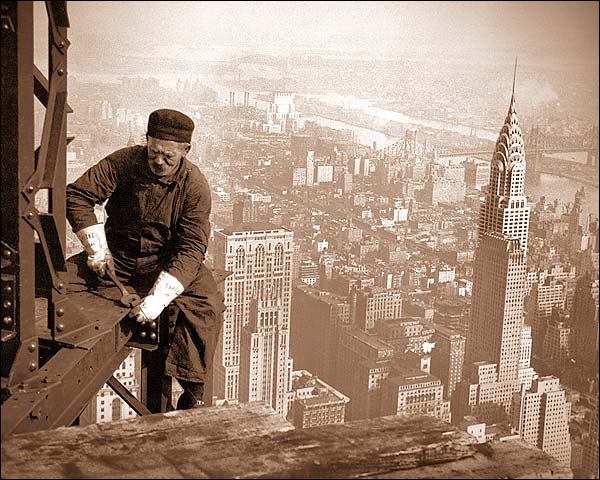 Empire State Building Iron Worker 1930 Photo Print for Sale