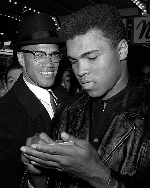 Muhammad Ali & Malcolm X 1965 Photo Print for Sale