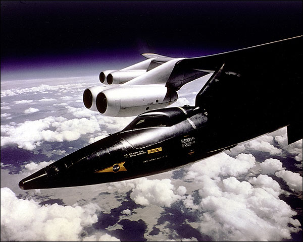 X-15 Mounted to B-52 Mothership Photo Print for Sale