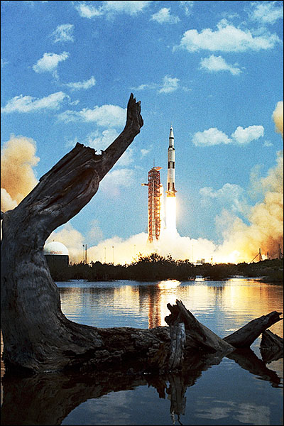 Apollo 16 Saturn V Space Craft Launch Photo Print for Sale