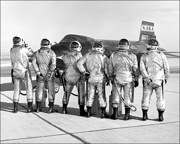 X-15 Test Pilots Clowning Around Photo Print for Sale