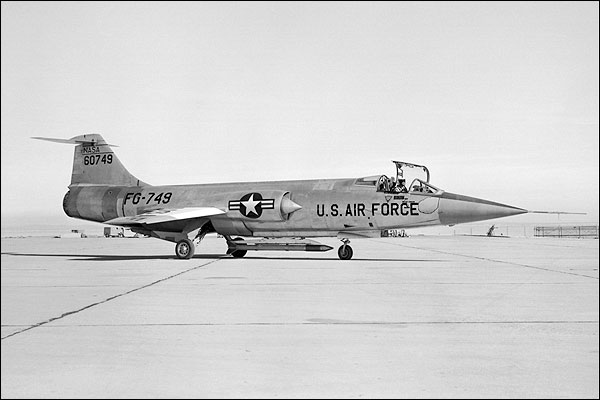 JF-104A Starfighter on Runway F-104 Photo Print for Sale