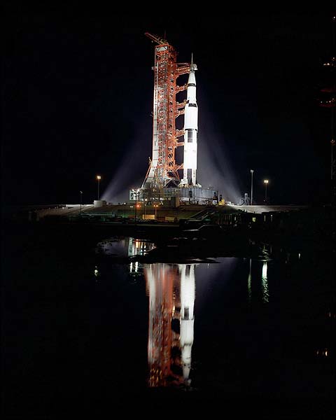 Apollo 12 Rocket on Launchpad Photo Print for Sale