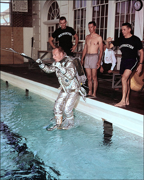 Pete Conrad Survival Training Gemini 5 Photo Print for Sale