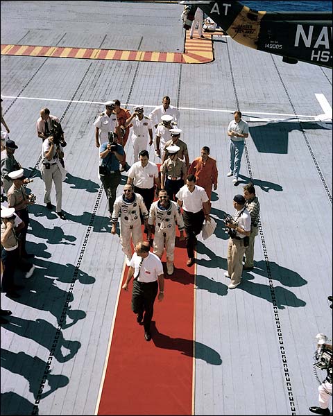 Red Carpet Welcome for Gemini 5 Crew Photo Print for Sale