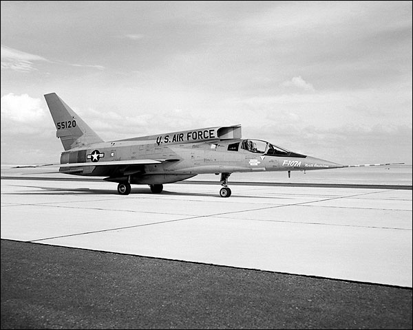 F-107A Parked on Ramp F-107 Photo Print for Sale