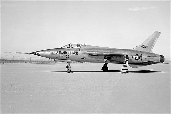 F-105 Thunderchief on Lakebed Photo Print for Sale
