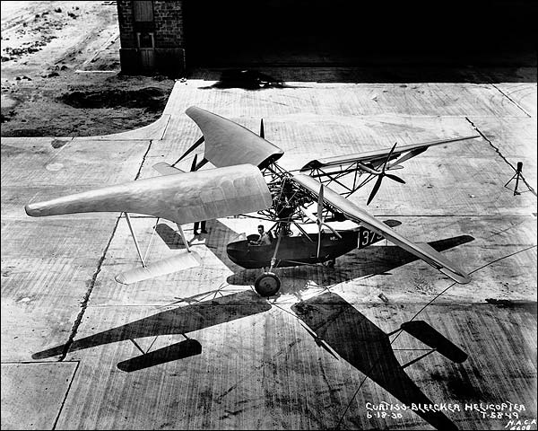 Curtiss-Bleecker SX-5-1 Helicopter 1930 Photo Print for Sale