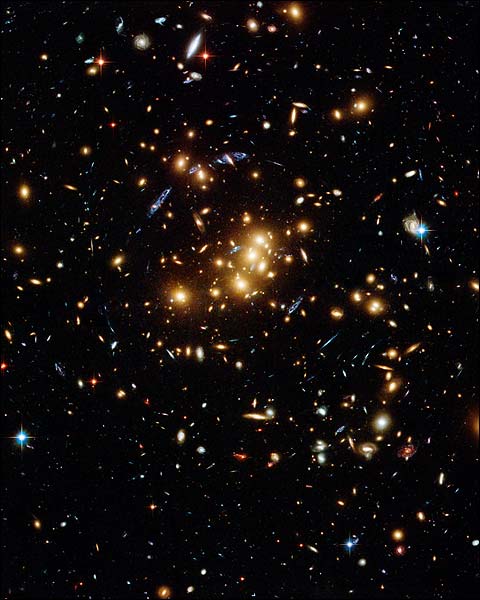 Hubble Space Telescope Galaxy Cluster Photo Print for Sale