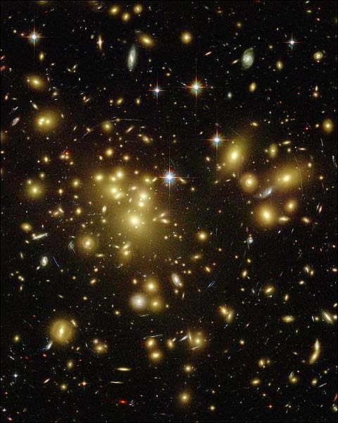 Massive Galaxy Cluster Hubble Space Telescope Photo Print for Sale