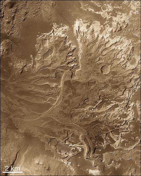 Eberswalde Delta on Mars Surface NASA Photo Print for Sale