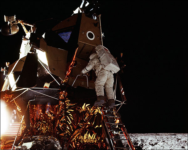 Apollo 12 Alan Bean on Lunar Module Photo Print for Sale