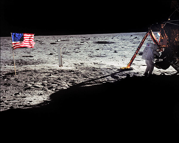 Apollo 11 Neil Armstrong on the Moon Photo Print for Sale