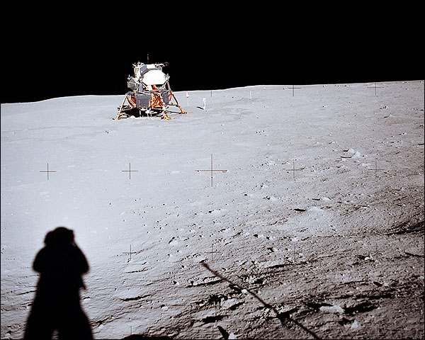 Apollo 11 Lunar Module on Moon Photo Print for Sale