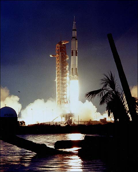 Apollo 14 Saturn V Rocket Launch Photo Print for Sale