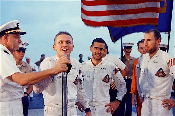 Apollo 8 Astronauts Borman, Lovell & Anders Photo Print for Sale
