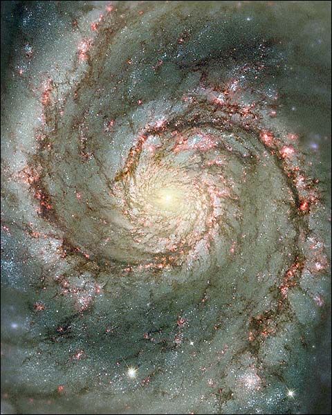 Hubble Space Telescope Whirlpool Galaxy Photo Print for Sale