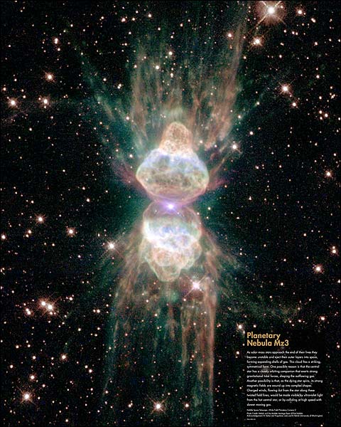 Hubble Space Telescope Planetary Nebula Mz3 Photo Print for Sale