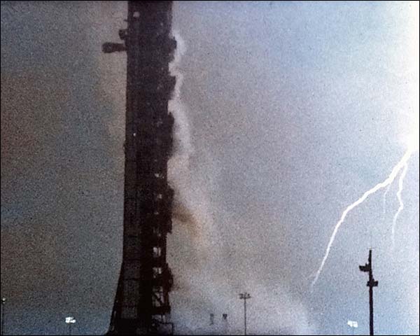 Apollo 12 Struck by Lightning Bolt NASA Photo Print for Sale