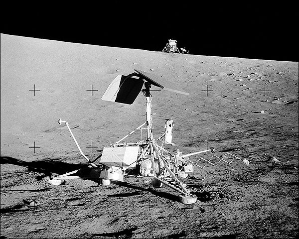 Apollo 12 Surveyor III & Lunar Module NASA Photo Print for Sale